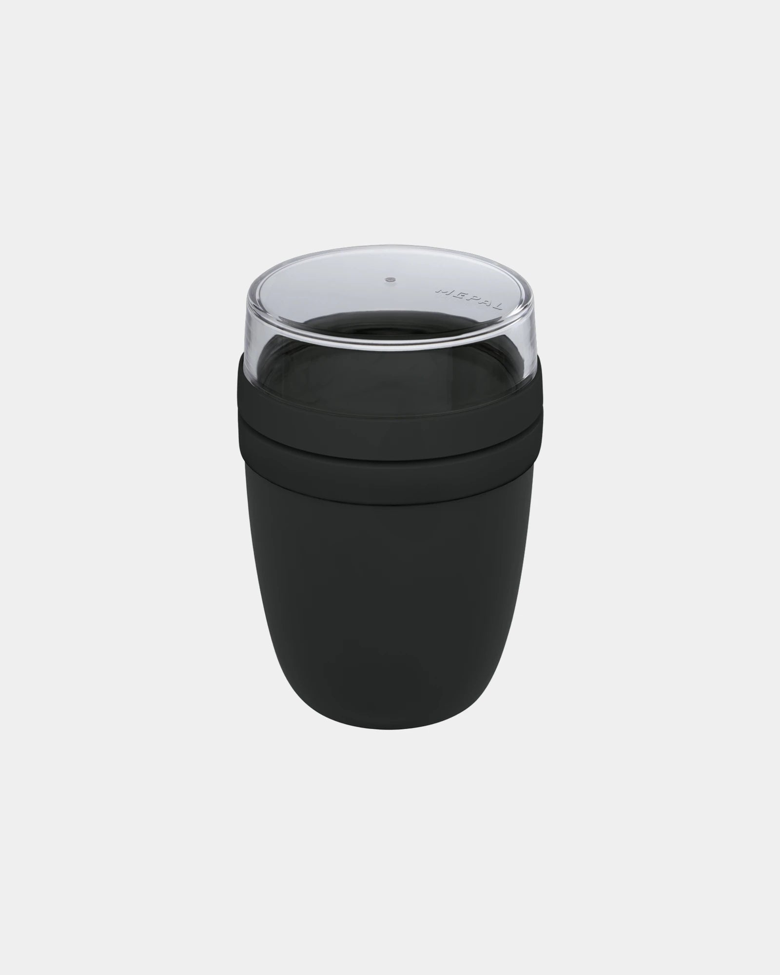 Custom eco-friendly lunch box 500ml with 200ml compartment - Charcoal