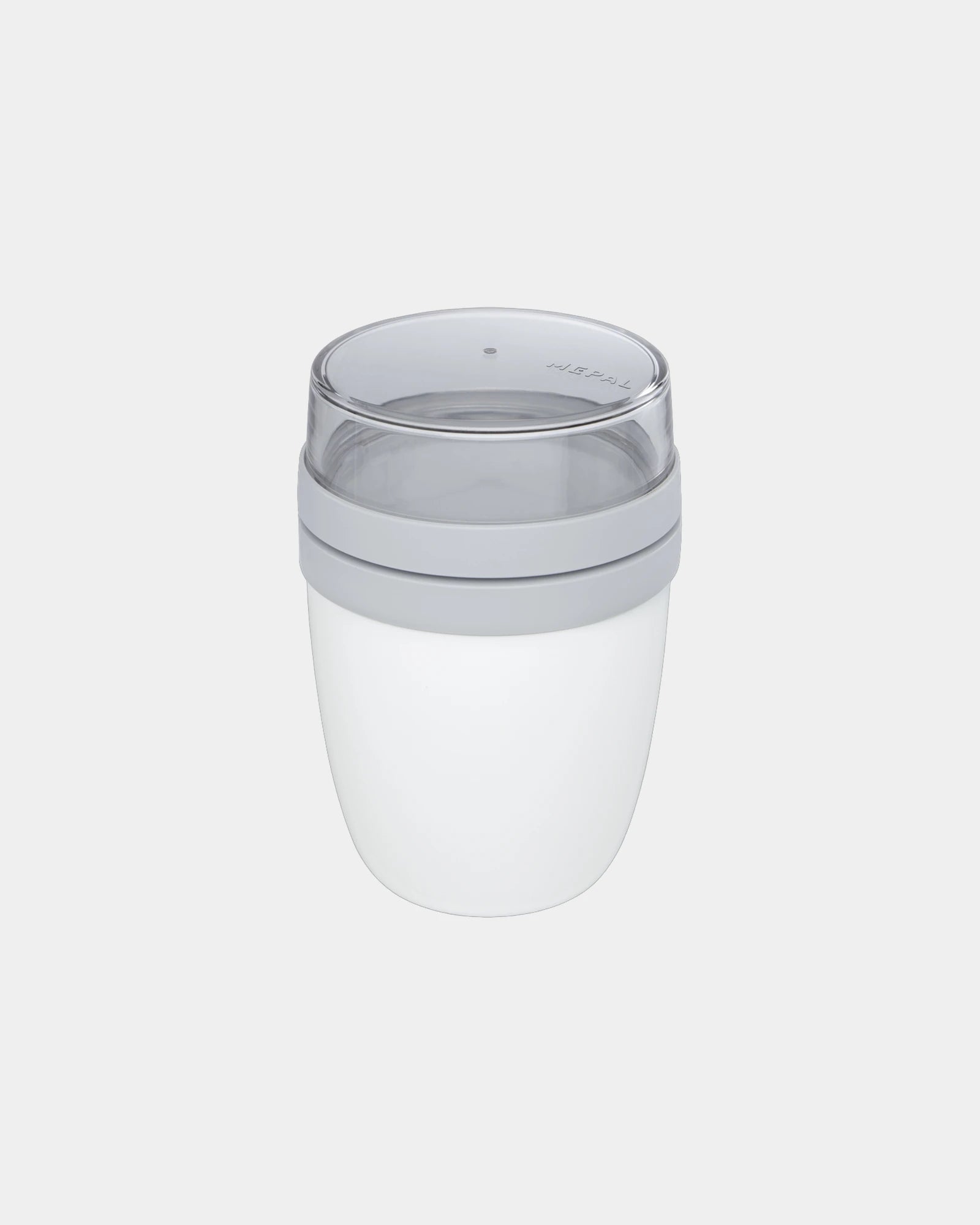 Custom eco-friendly lunch box 500ml with 200ml compartment - White