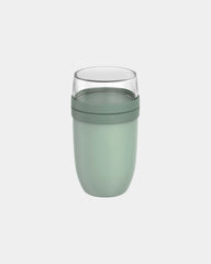 Promotional insulated meal pot 750ml with 300ml container - Sage