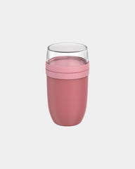 Promotional insulated meal pot 750ml with 300ml container - Pink