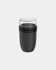 Promotional insulated meal pot 750ml with 300ml container - Black