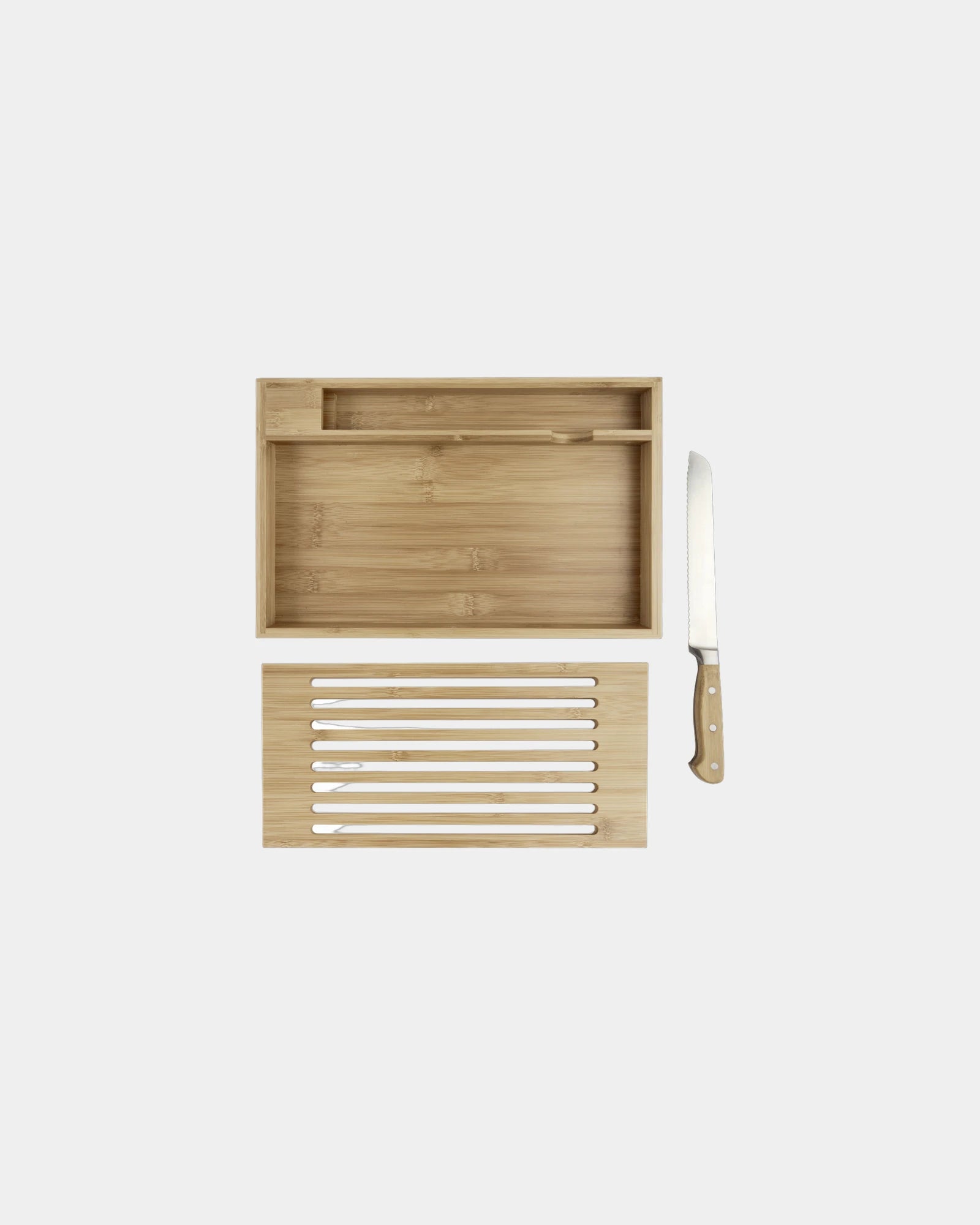 Promotional eco-friendly bamboo cutting board with knife - 3