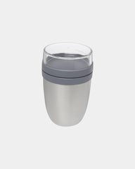 Promotional insulated lunch bowl 500ml with 200ml container - Silver