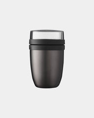 Promotional insulated lunch bowl 500ml with 200ml container - Titanium