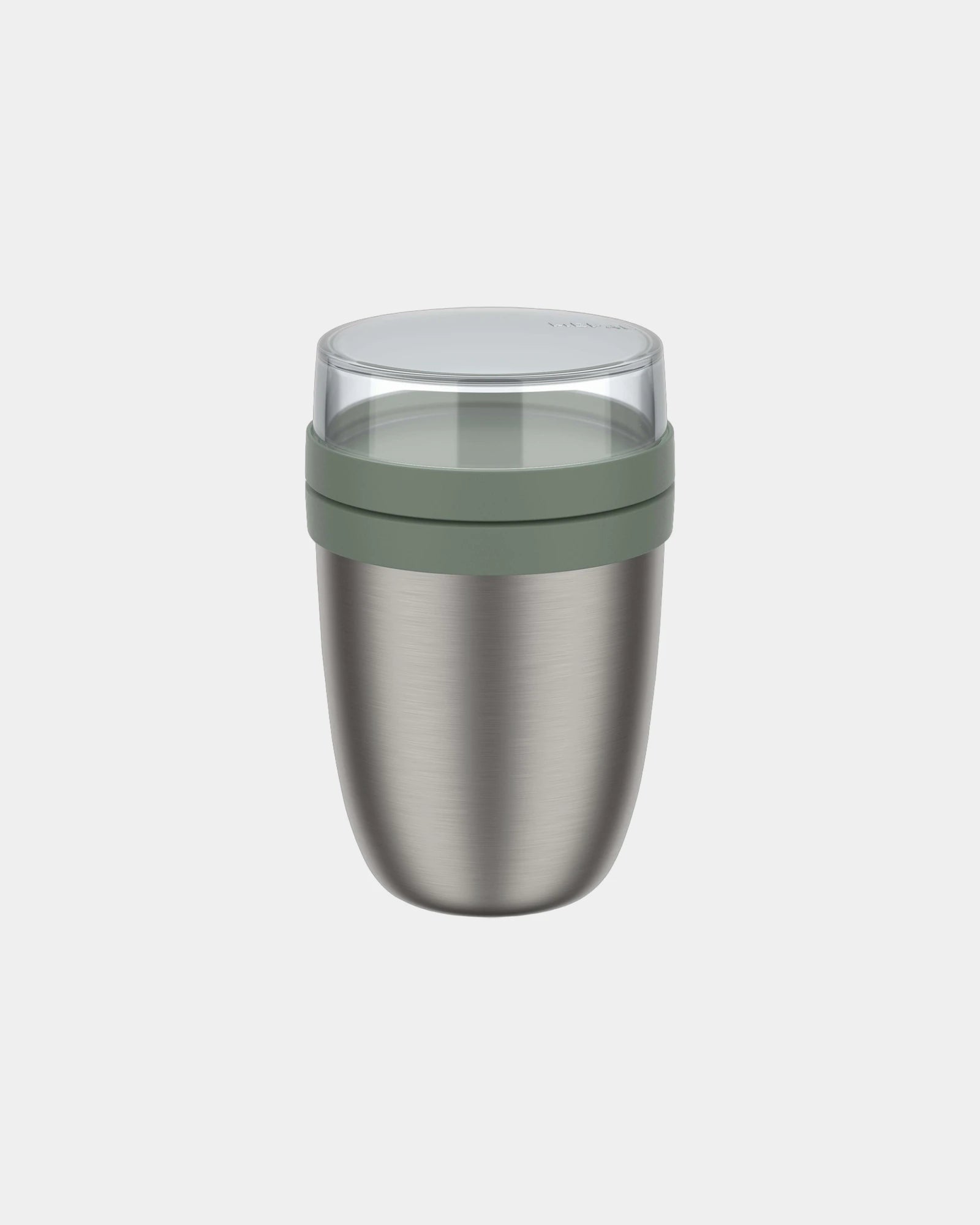 Promotional insulated steel lunch box 500ml Mepal Ellipse - Green