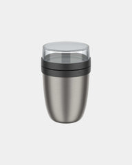 Promotional insulated steel lunch box 500ml Mepal Ellipse - Black
