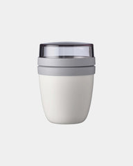 Custom eco-friendly lunch box Mepal Ellipse Mini - White