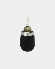 Promotional stainless steel wine cooler Tromso - Black