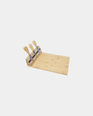 Promotional bamboo cheese board set with magnetic - Natural