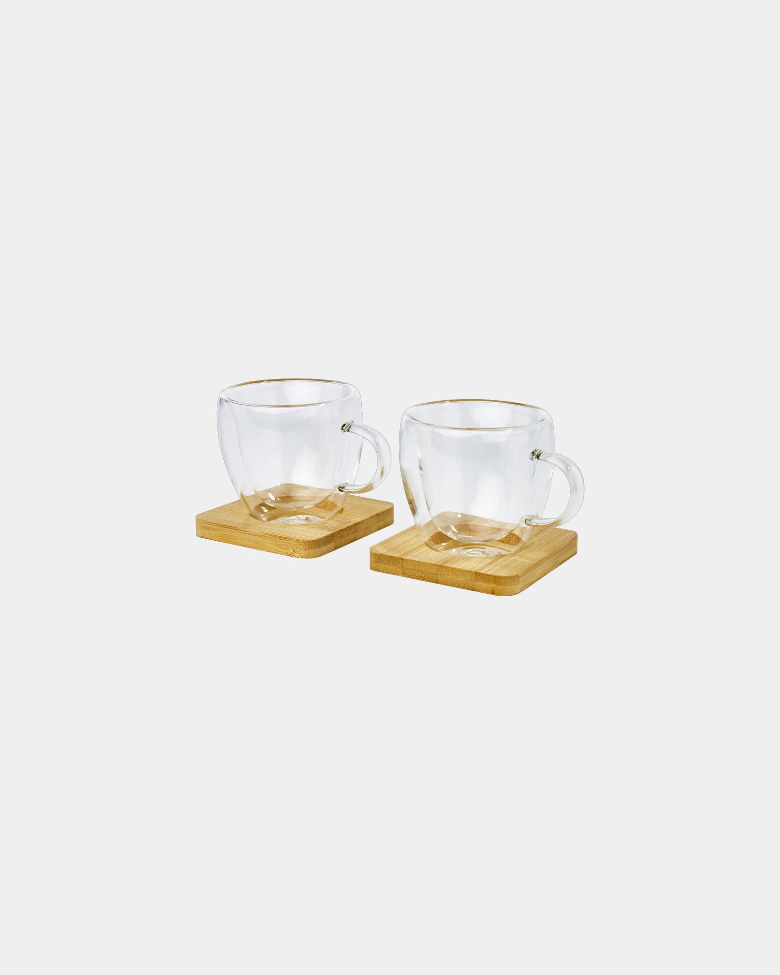 Promotional double-walled glass tumbler set 100ml - 4