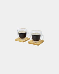 Promotional double-wall glass cup set 250ml - 2