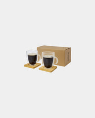 Promotional eco-friendly double wall glass tumbler - Translucent
