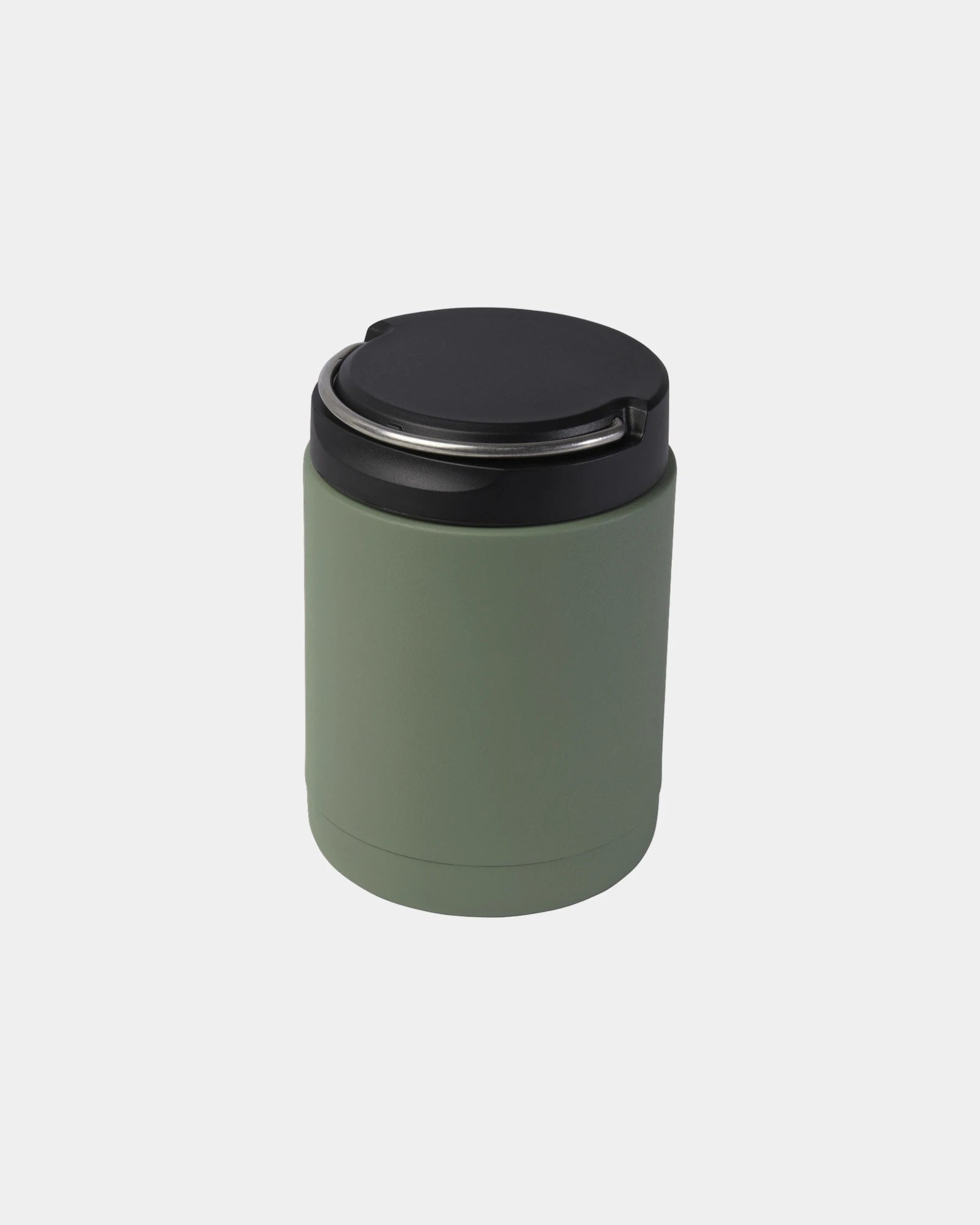 Promotional recycled stainless steel lunch box 500ml - Heather Green