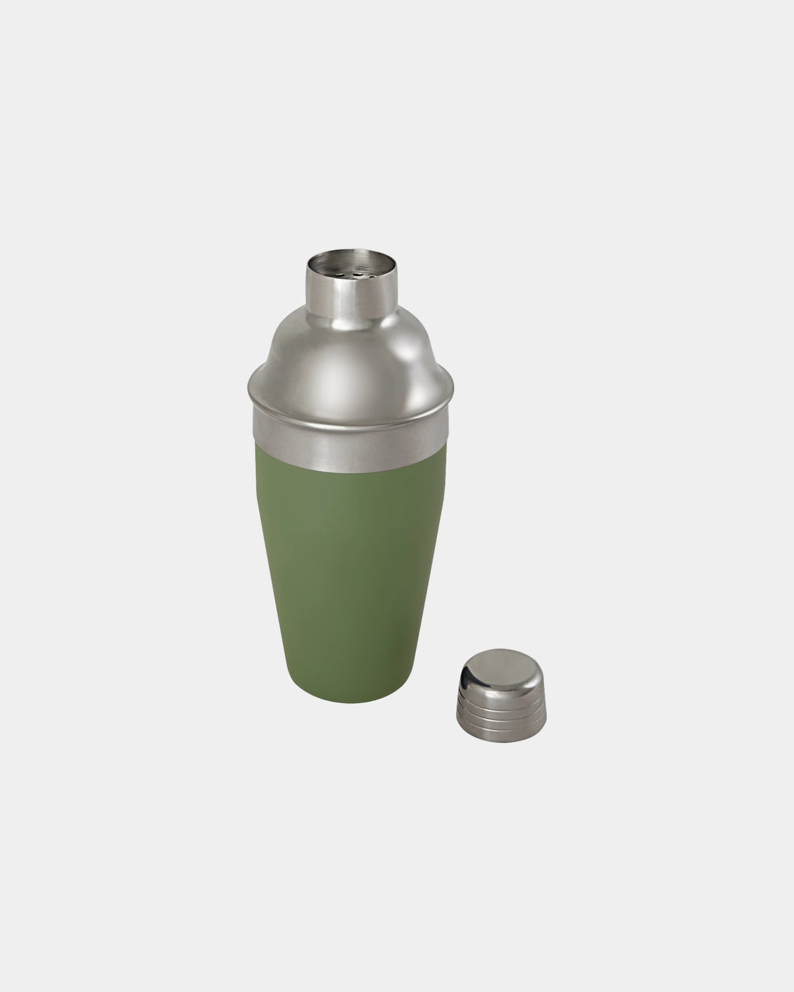 Promotional recycled stainless steel cocktail shaker - Heather Green
