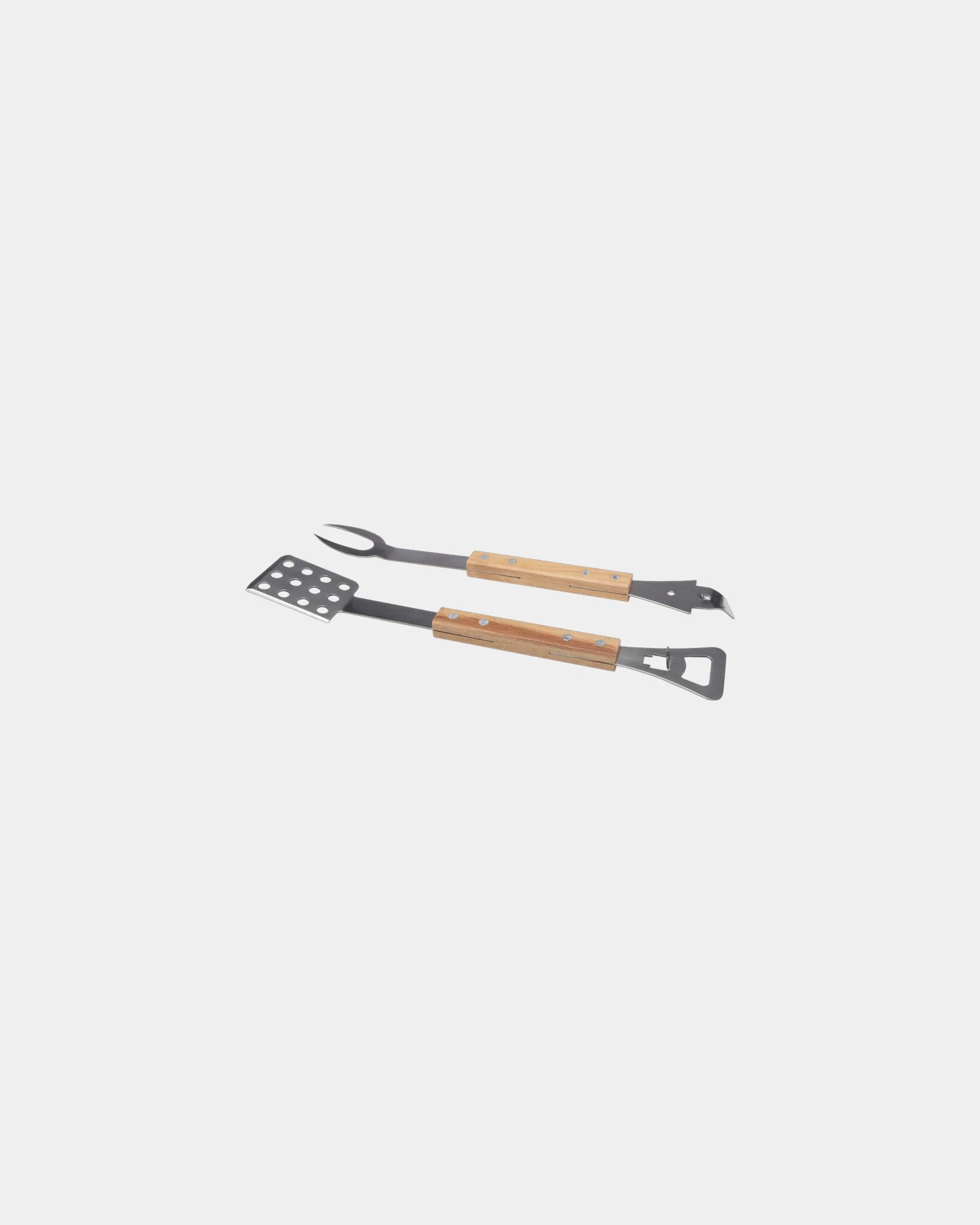 Promotional eco-friendly barbecue set stainless steel - Natural