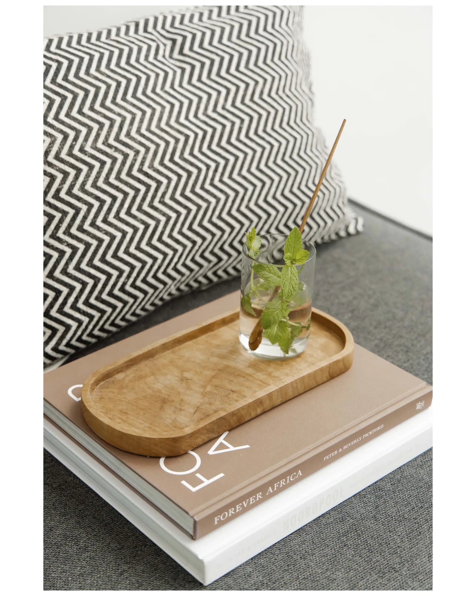 Custom recycled wood serving tray - 4