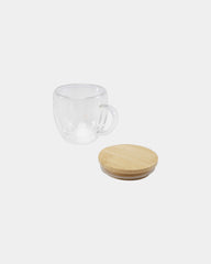 Promotional insulated glass tumbler with bamboo lid - 3