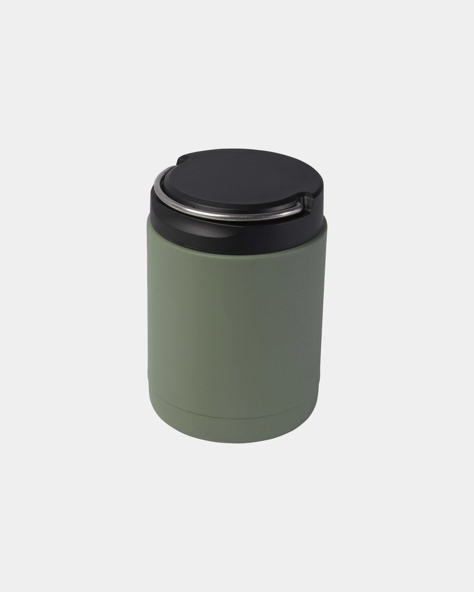 Promotional recycled stainless steel lunch box 500ml - Heather Green