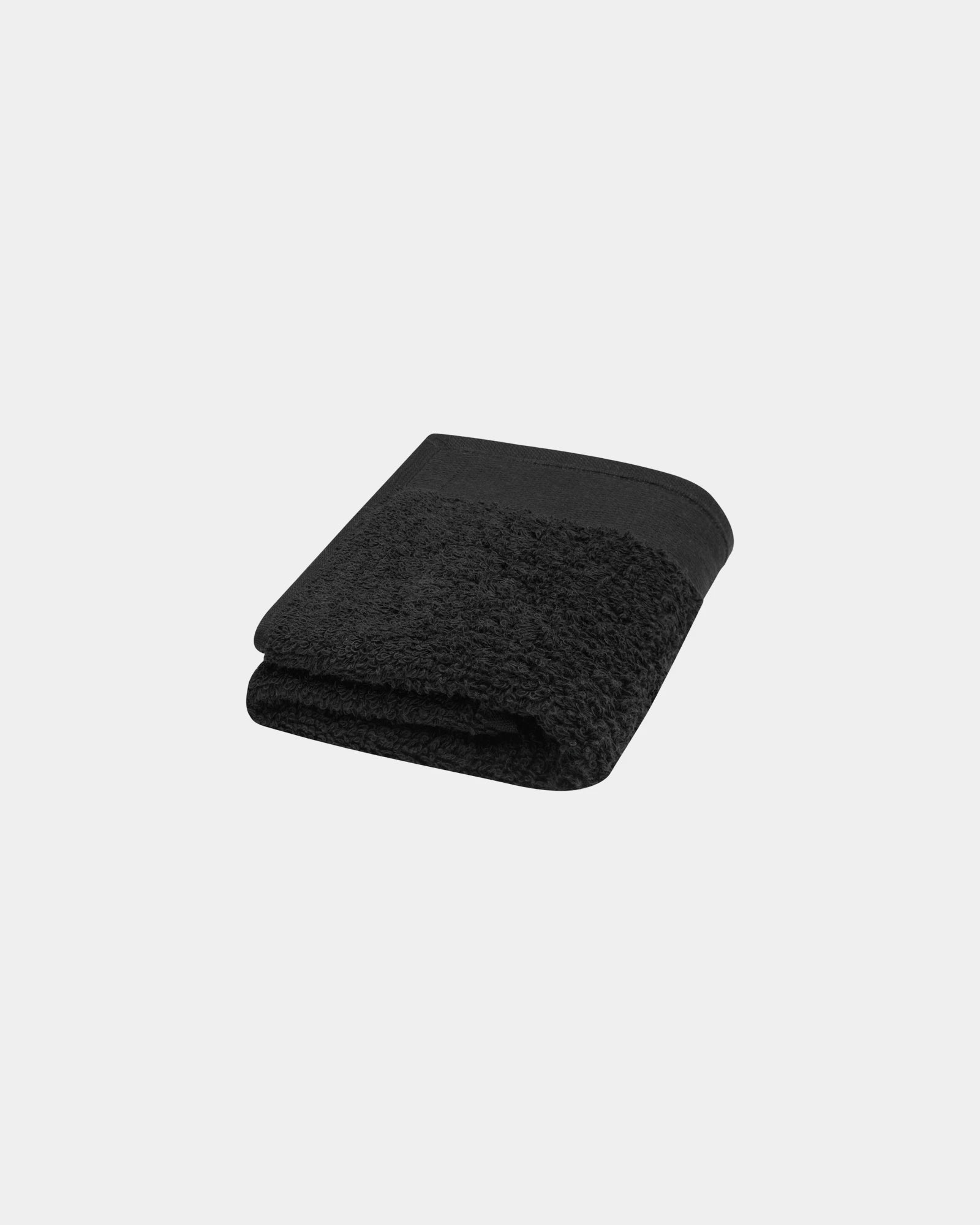 Promotional eco-friendly cotton towel 30x50 cm - Black