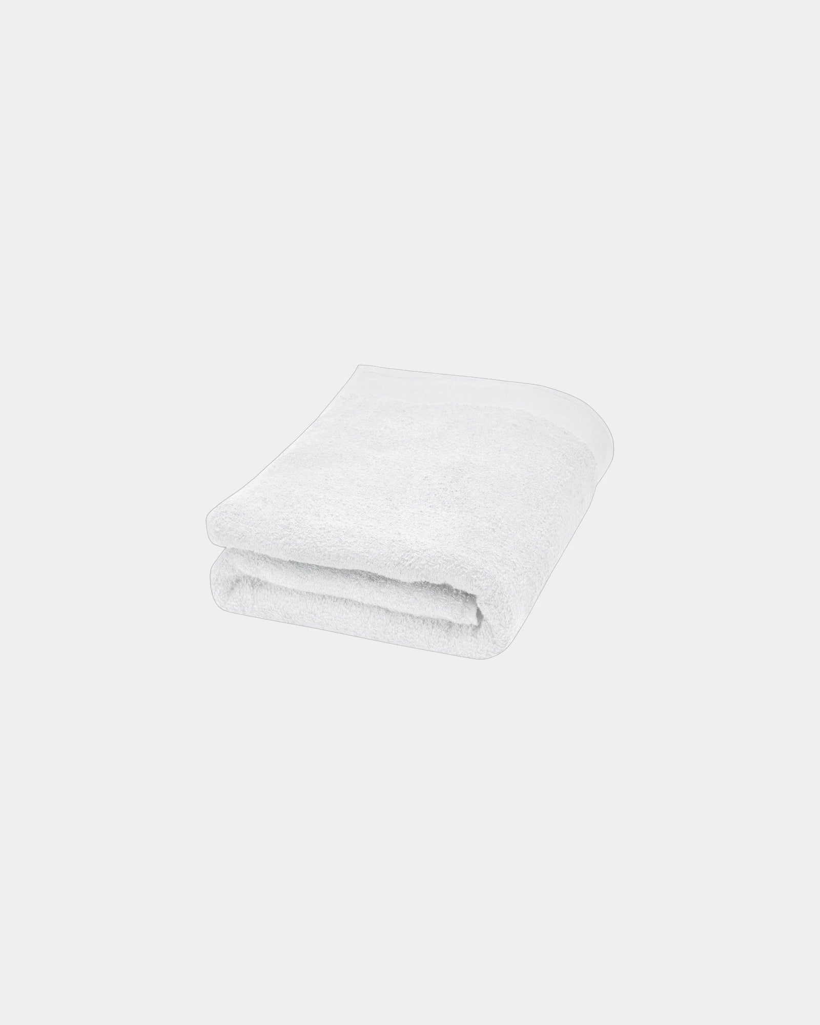 Custom eco-friendly cotton towel 70x140 cm - White