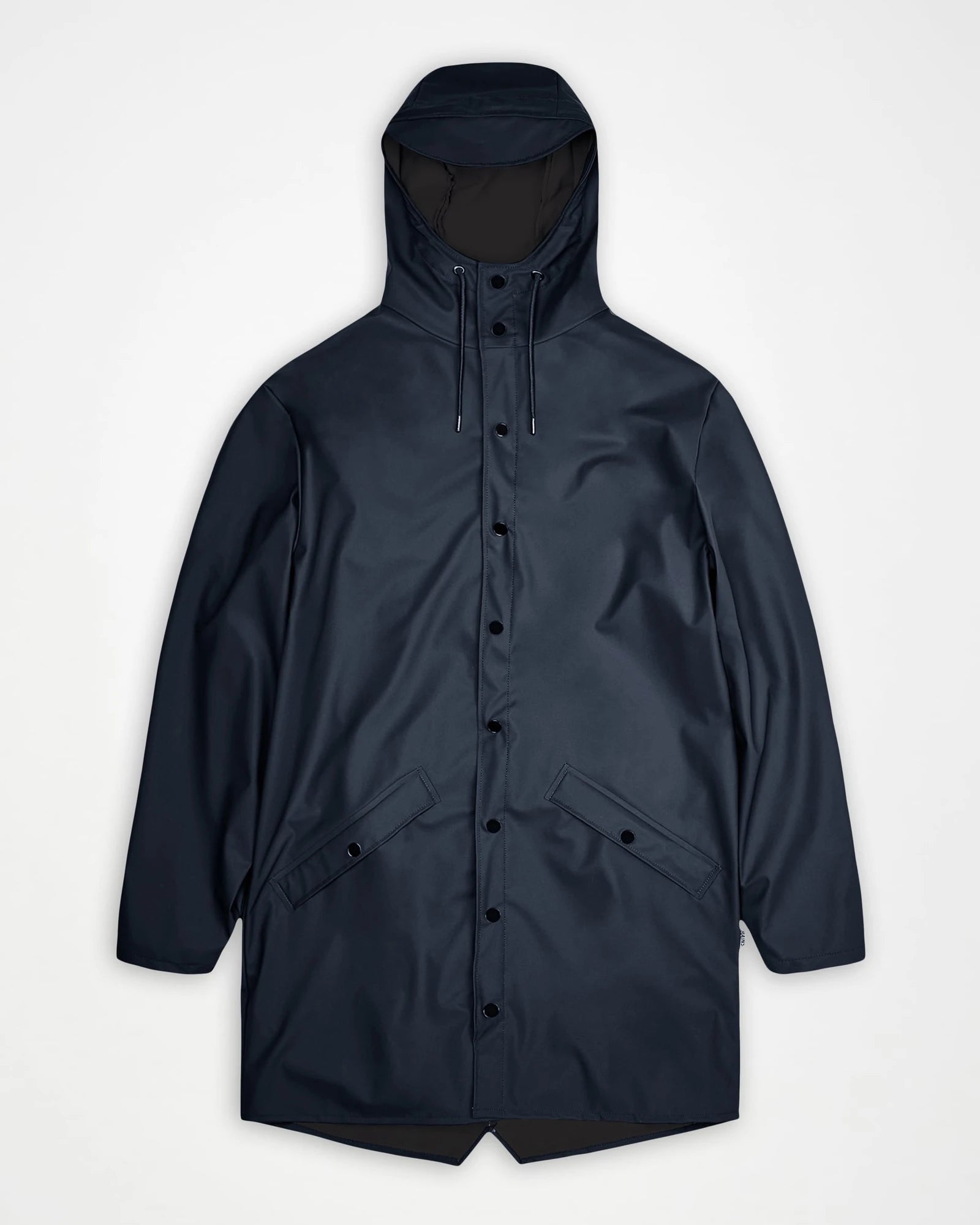 Custom waterproof long jacket Rains W3 - Navy