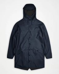 Custom waterproof long jacket Rains W3 - Navy