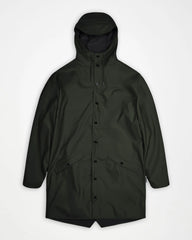 Custom waterproof long jacket Rains W3 - Green