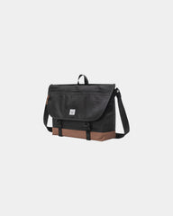 Custom recycled messenger bag Herschel Cove 22.5L - Black