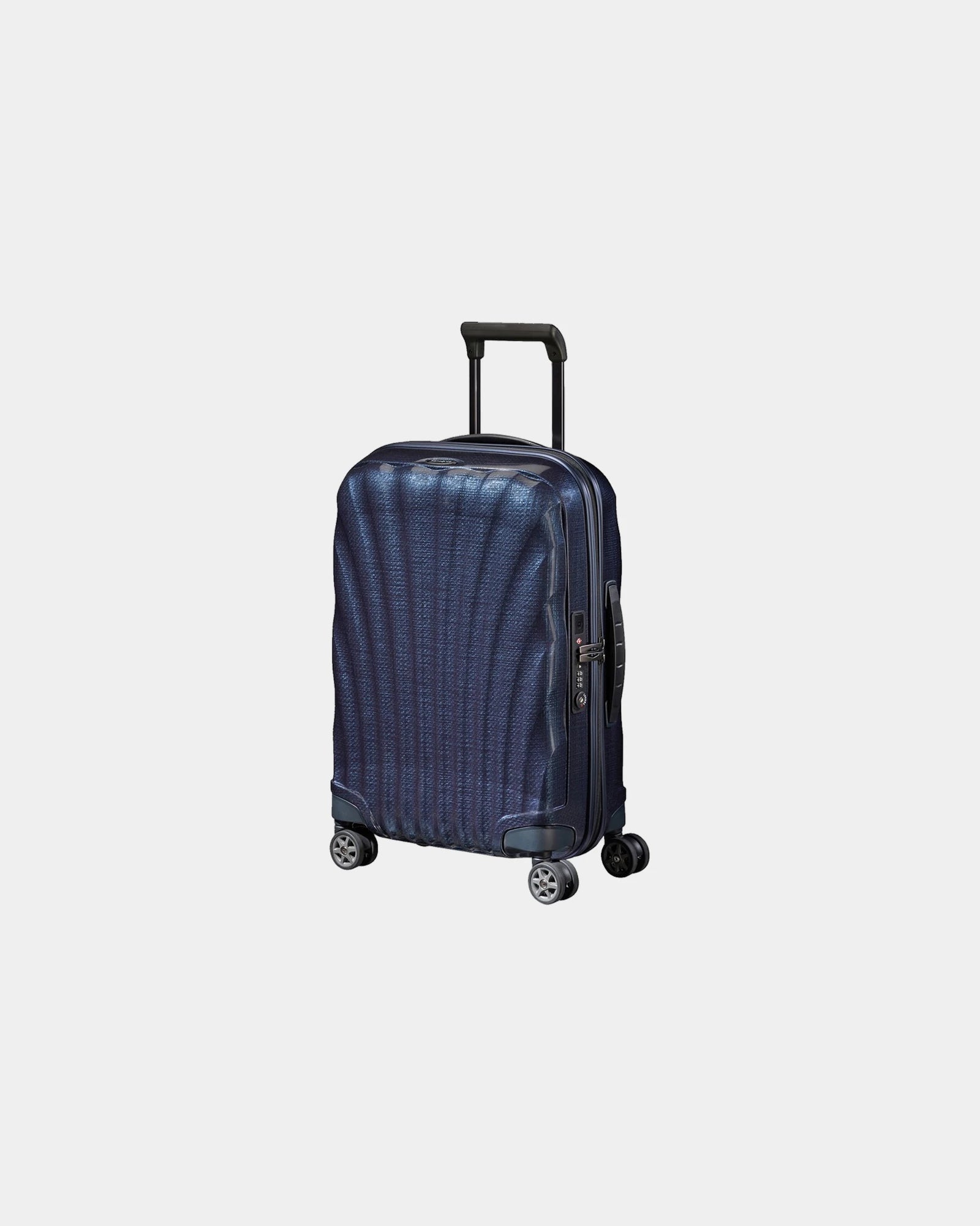 Custom polypropylene suitcase Samsonite C-LITE 55 cm - Dark Blue
