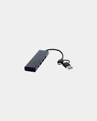 Promotional recycled aluminum USB hub - 4