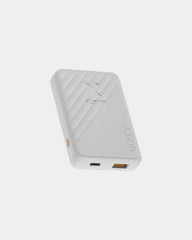 Promotional recycled 5000mAh power bank - White