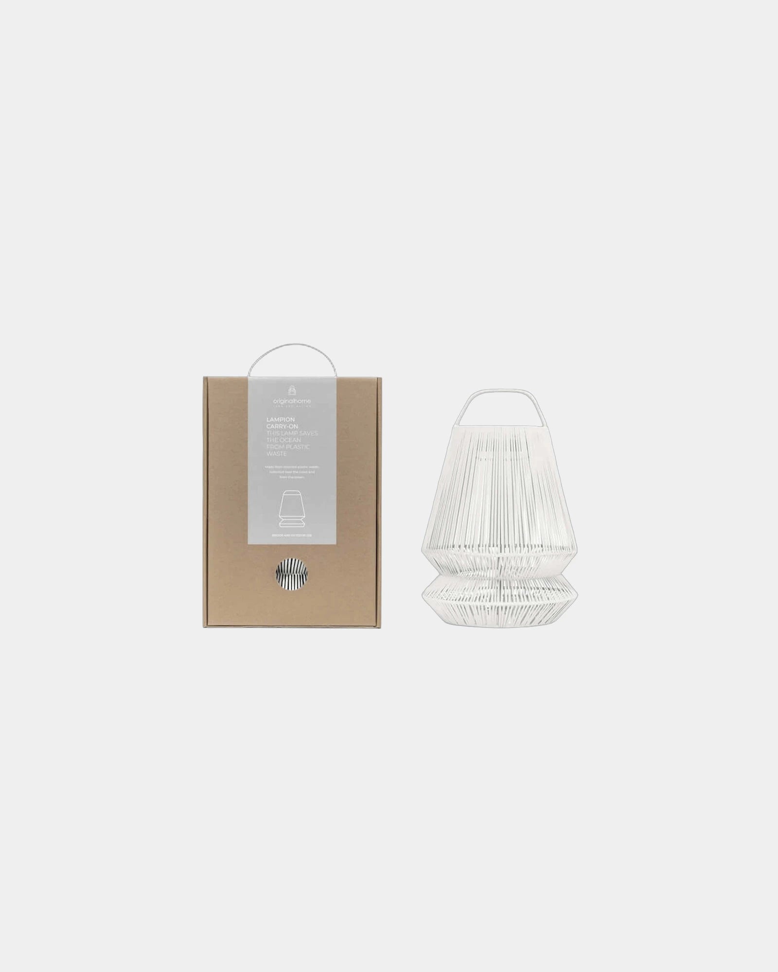 Promotional recycled plastic portable lampshade - Light Grey
