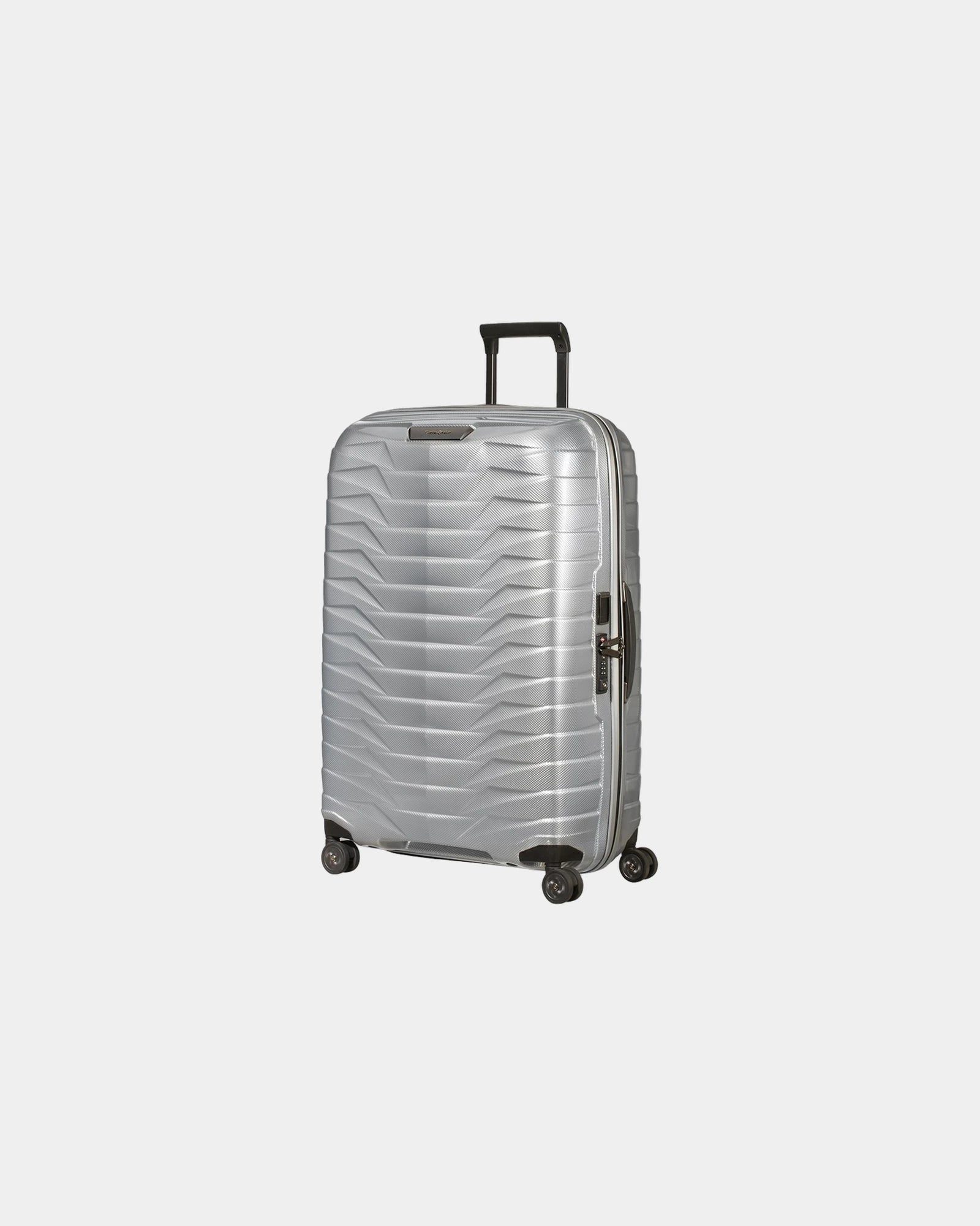 Custom 75cm hard-shell suitcase Samsonite Proxis - Silver