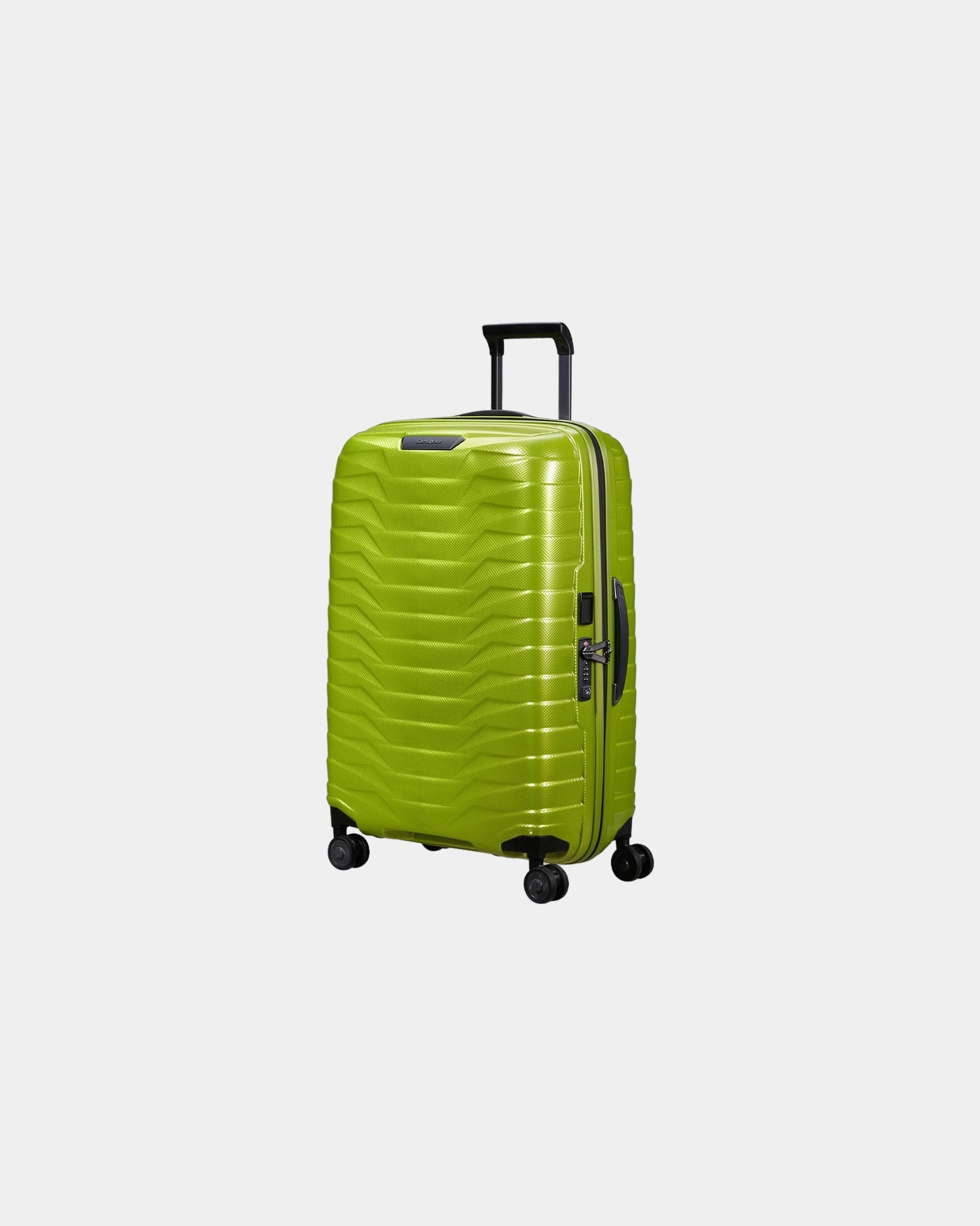 Custom 81cm Samsonite Proxis suitcase - Lime Green