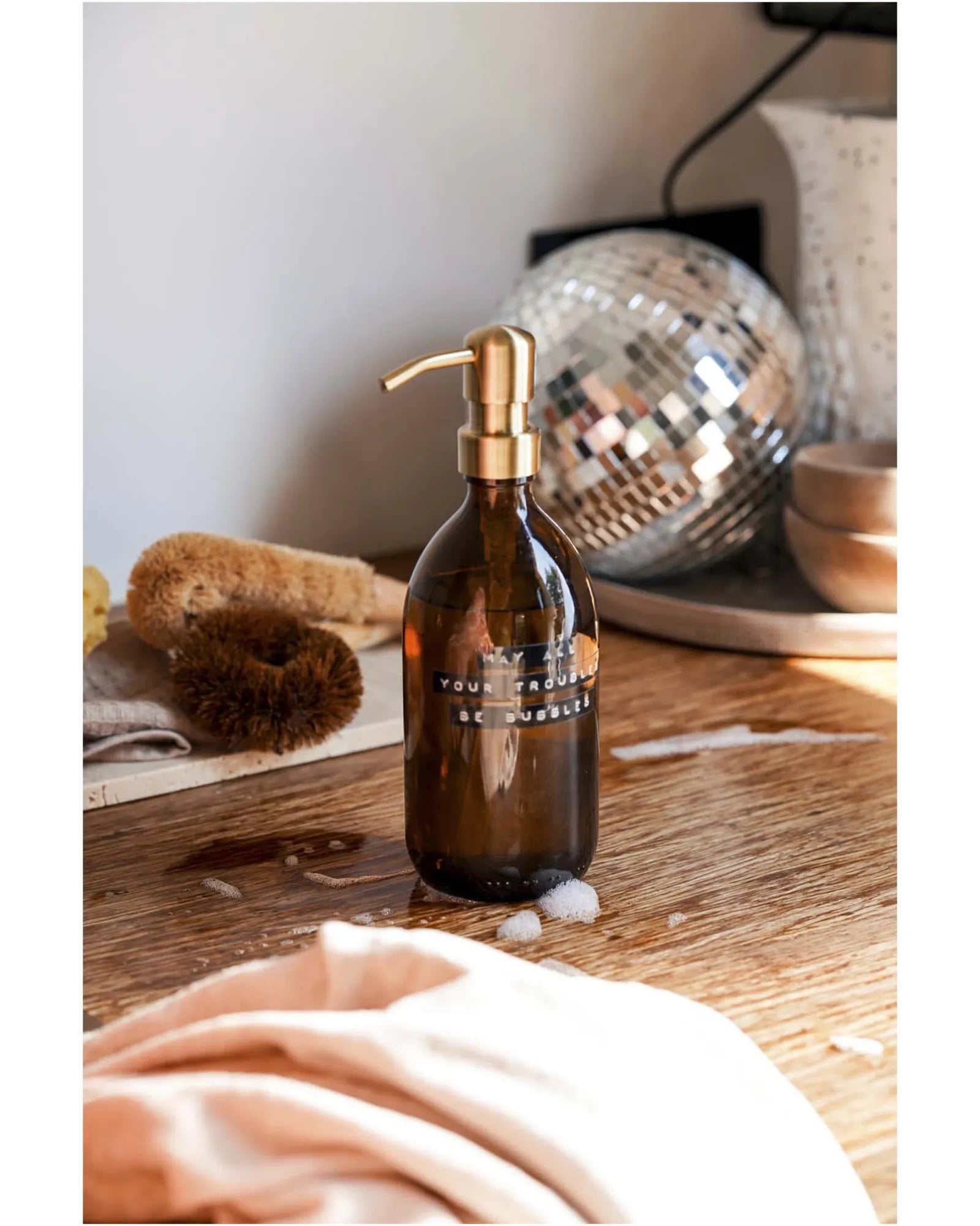 Promotional eco-friendly glass soap dispenser 500ml - 5