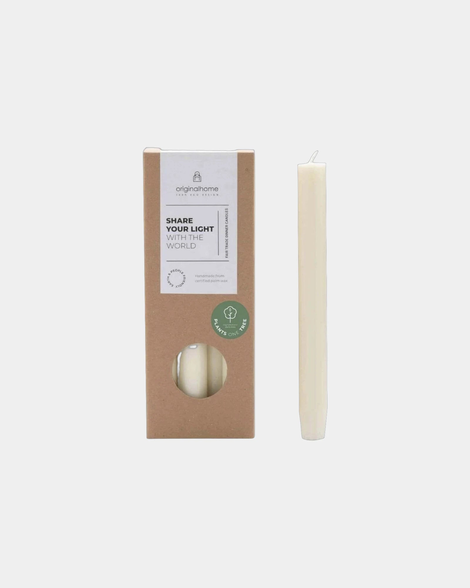 Custom eco-friendly table candle - Off-White
