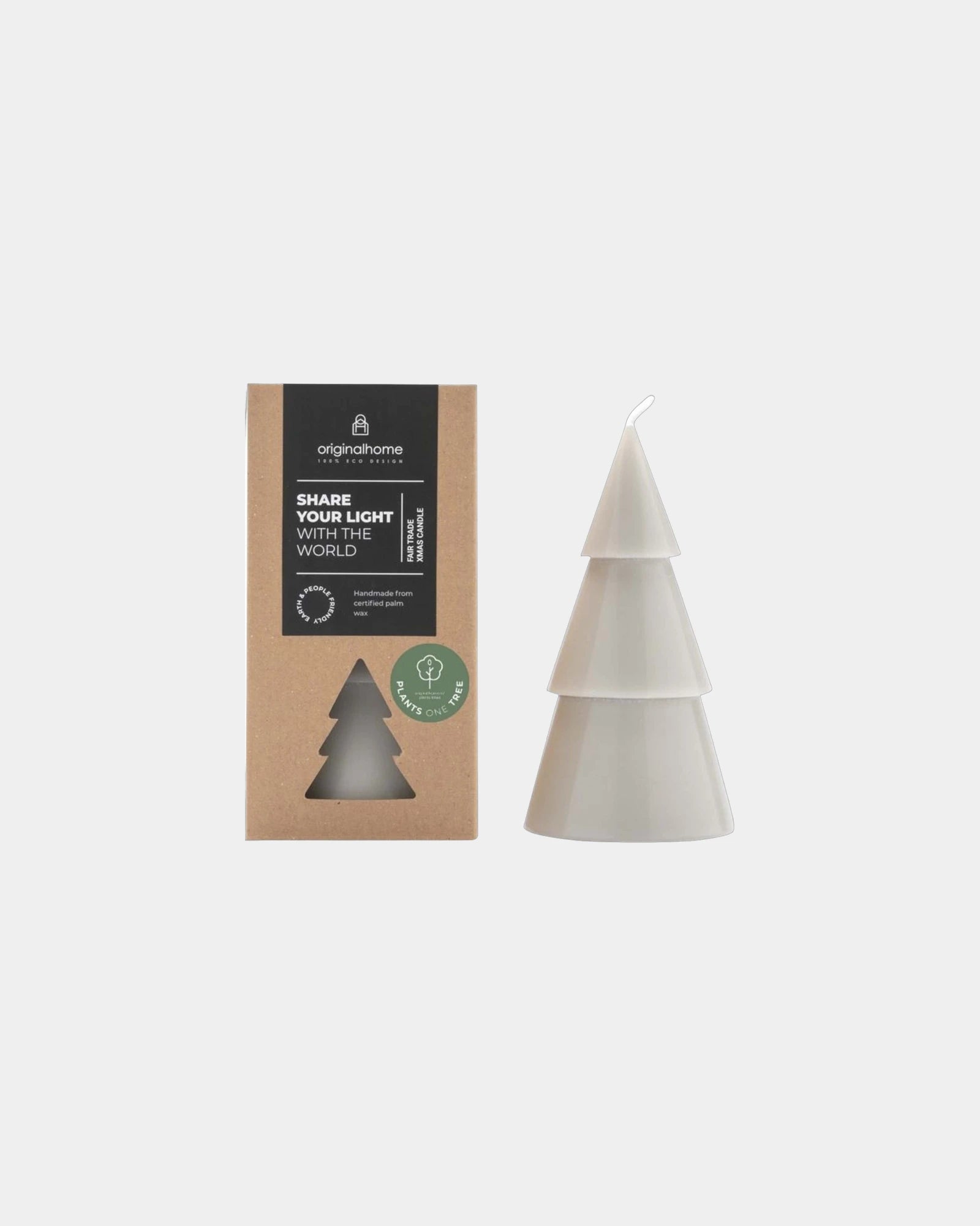 Promotional eco-friendly palm wax candle - Light Grey