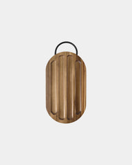 Promotional acacia cutting board with knife - 1