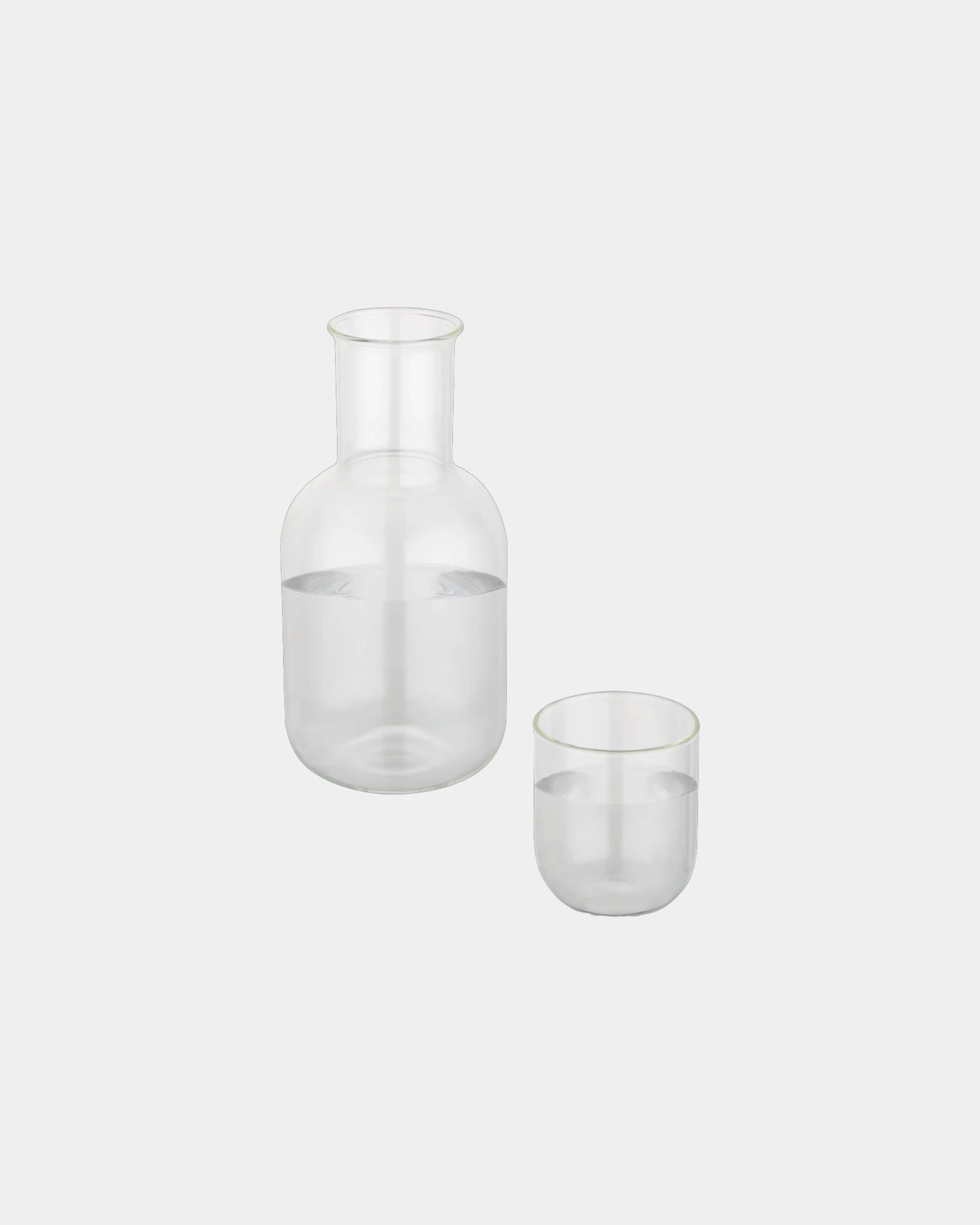 Promotional elegant borosilicate glass carafe set - Translucent