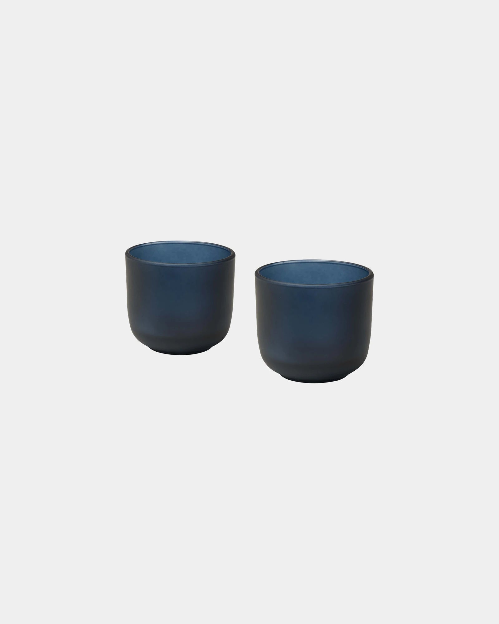 Promotional glass mugs 200ml set of 2 - Bleu Hale