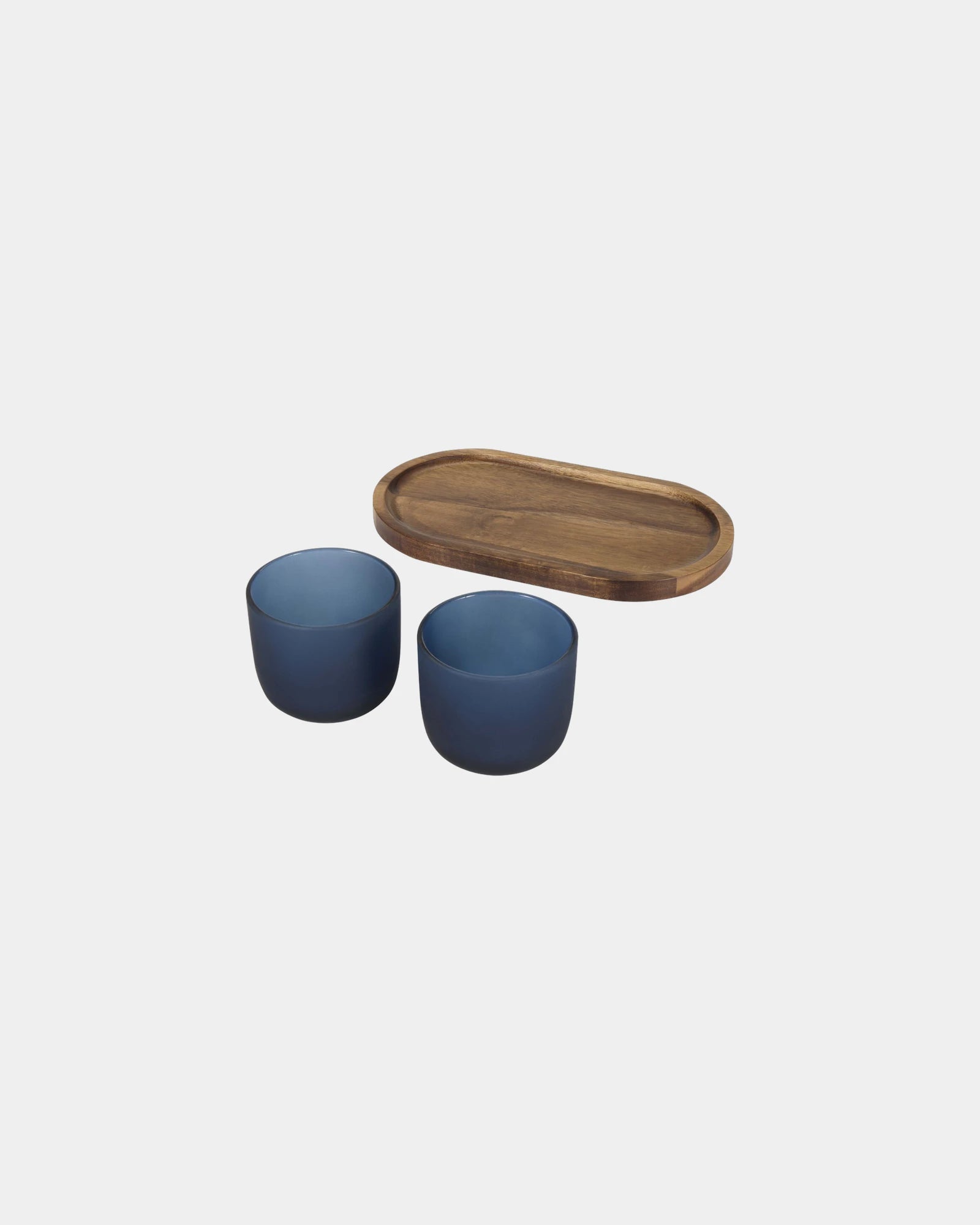 Promotional wooden serving tray with glass cups - 4