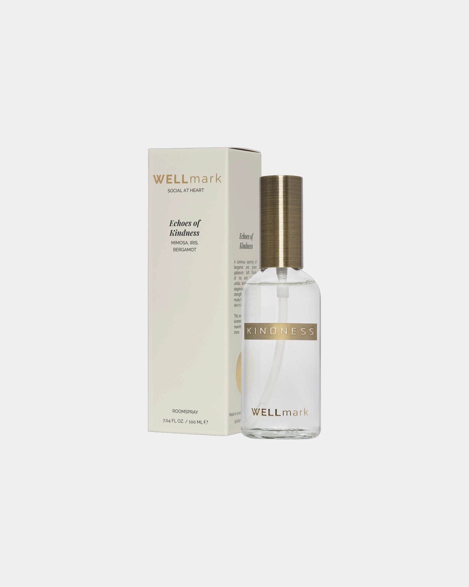 Promotional eco-friendly 100ml glass spray Wellmark - Translucent