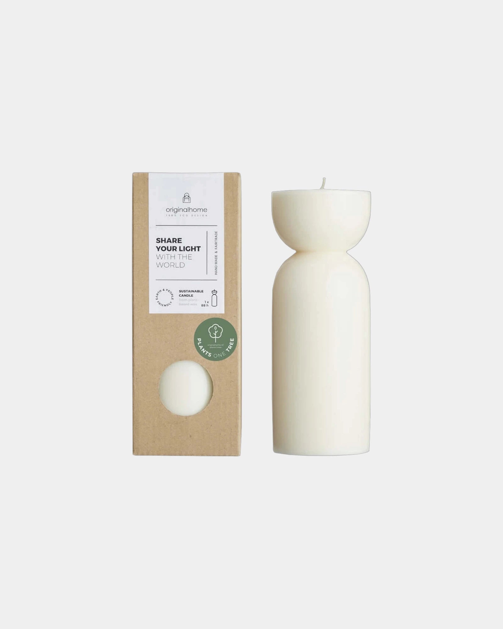 Custom eco-friendly medium candle - Off-White