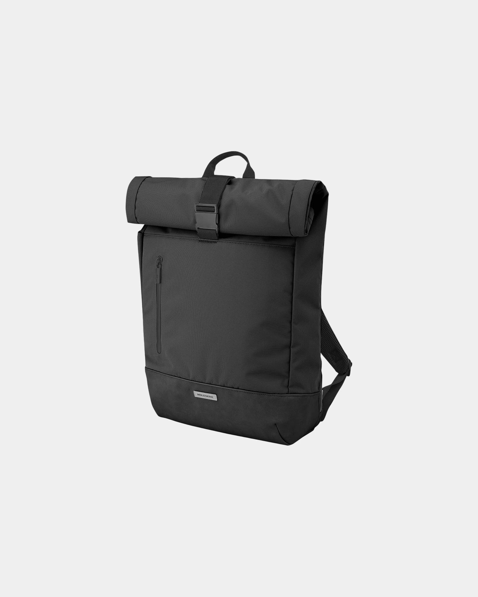 Custom eco-friendly rolltop backpack Moleskine Metro - Black
