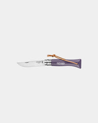 Couteau acier inoxydable Opinel N°06 Baroudeur à personnaliser - Purple