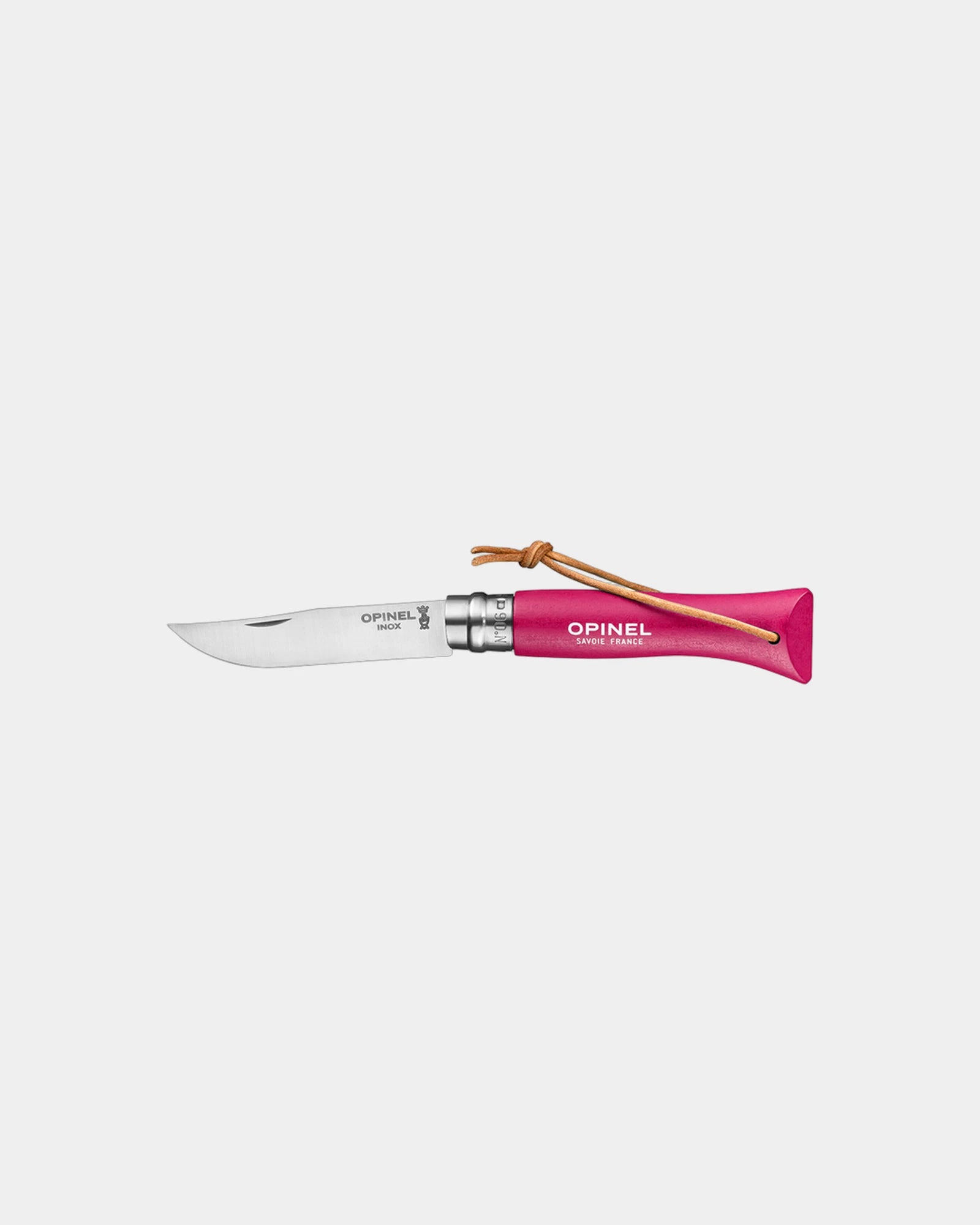 Couteau acier inoxydable Opinel N°06 Baroudeur à personnaliser - Pink