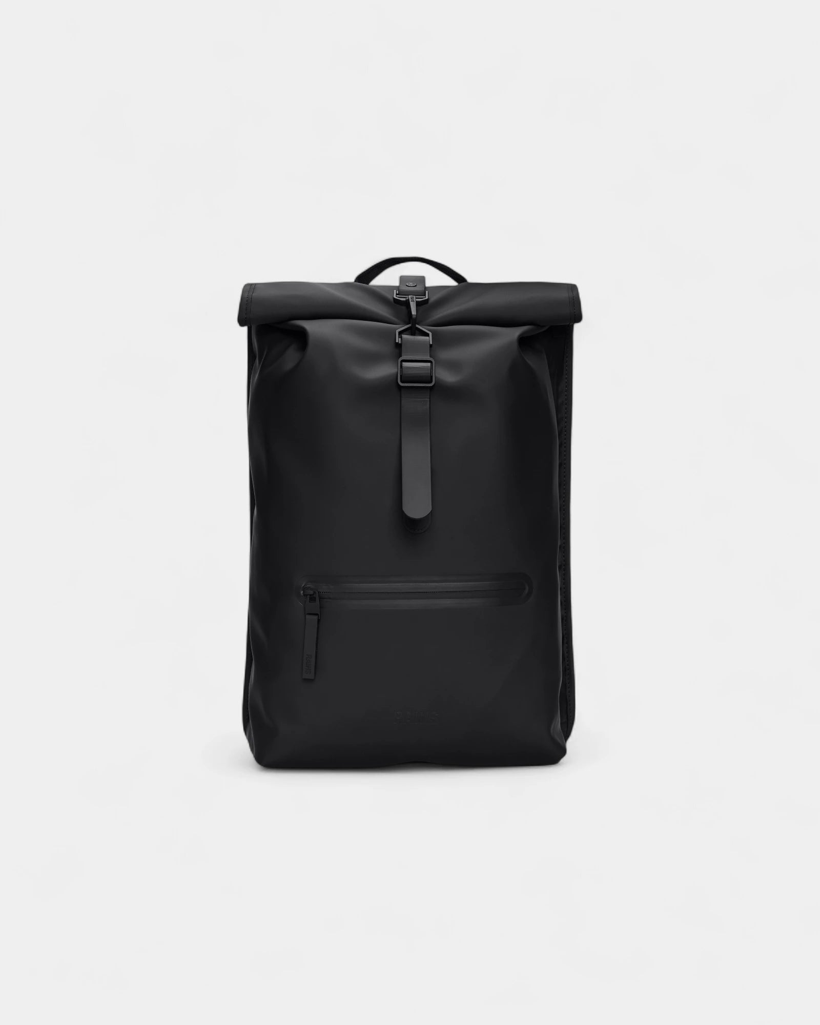 Custom waterproof rolltop backpack Rains Rolltop Rucksack W3 - Black