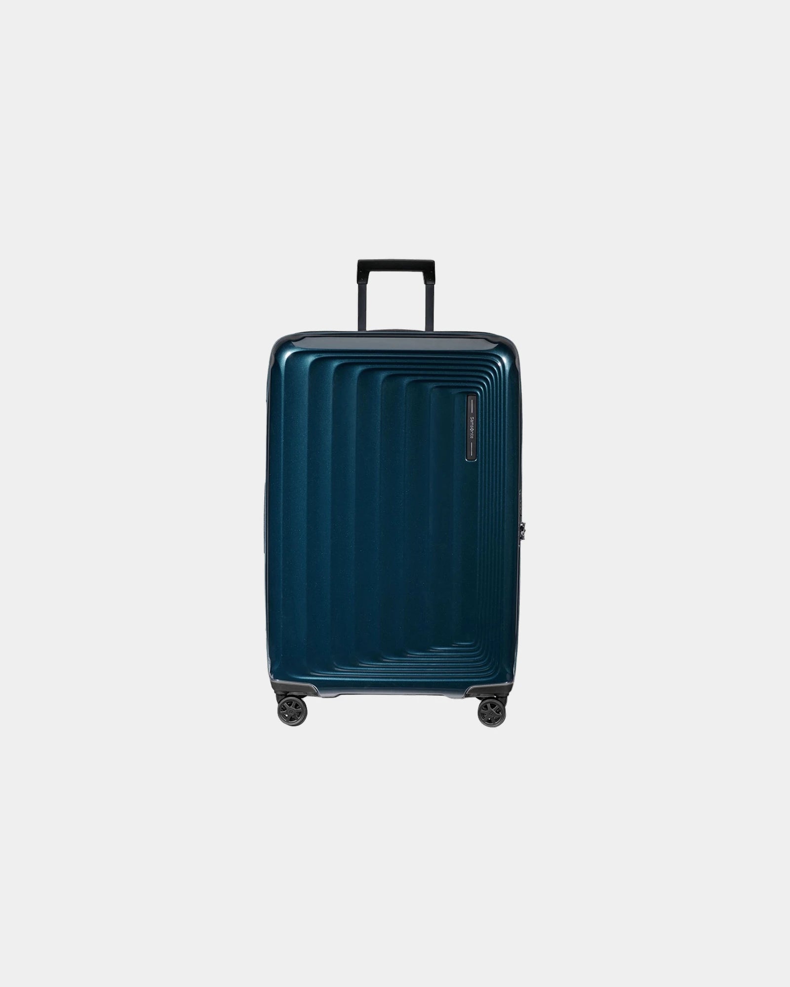 Valise rigide extensible Samsonite Nuon 55 cm à personnaliser - Bleu Foncé