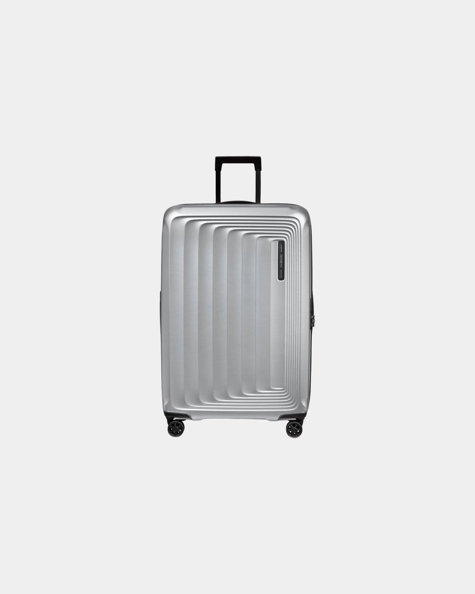 Custom expandable 81 cm suitcase Samsonite Nuon - Silver