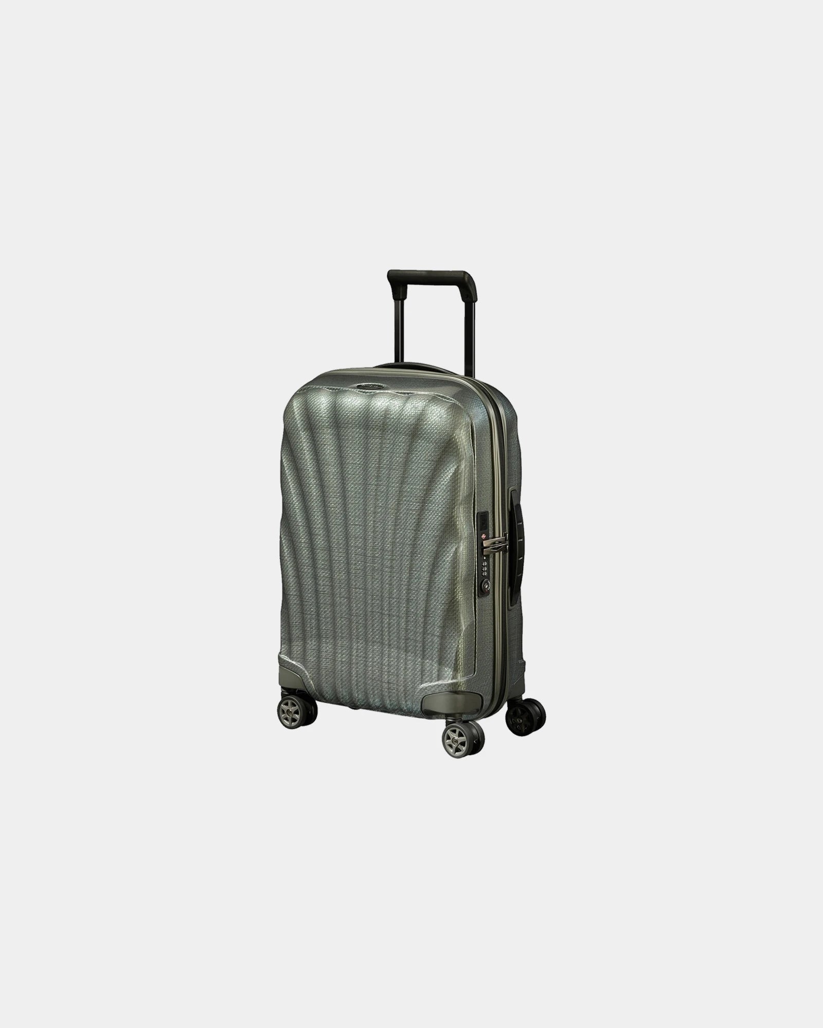 Custom 55 cm expandable suitcase Samsonite C-LITE - Green
